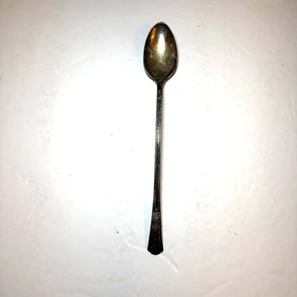 Vintage Court Silverplate Teaspoon Art Deco Flatware Spoon Replacement 7.5